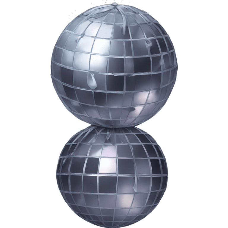 Disco ball with bow emoji