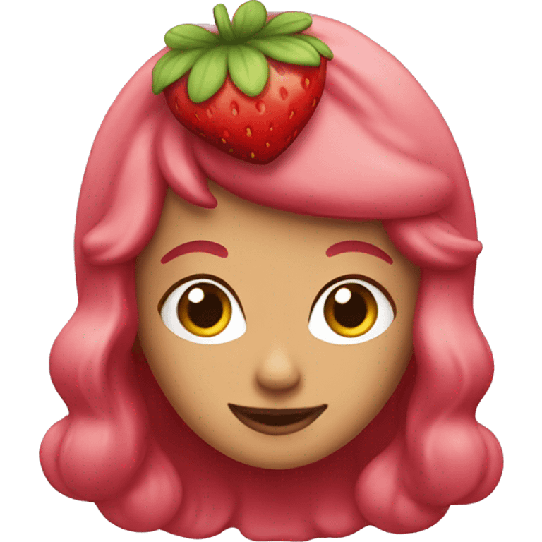 Strawberry shortcake emoji