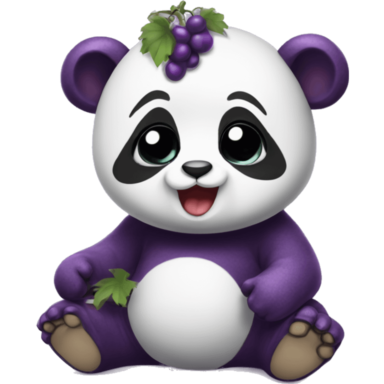 grape baby panda bear emoji