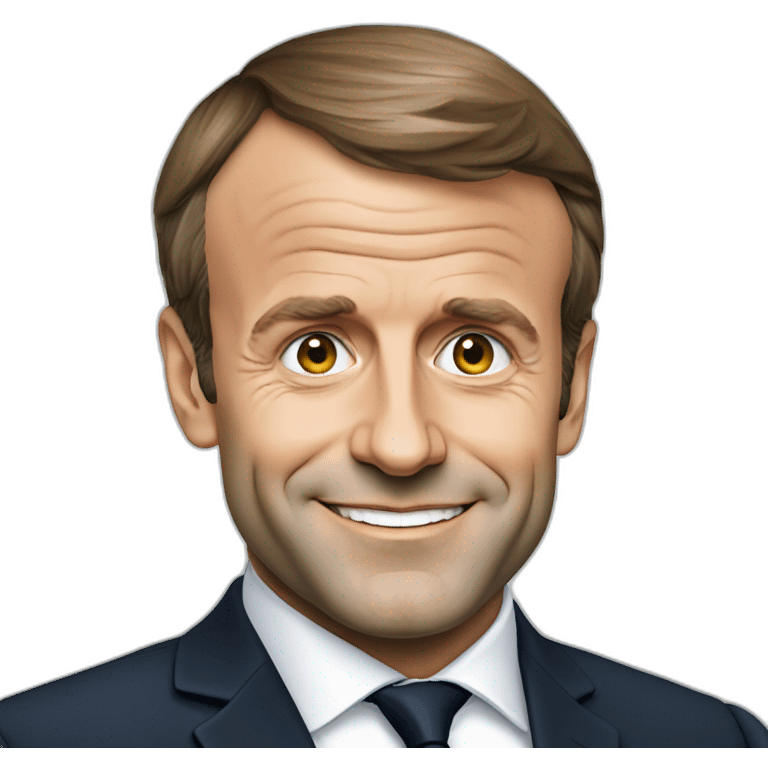 président français Emmanuel Macron  emoji