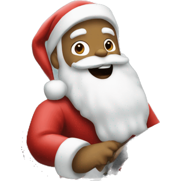 santa in a car emoji