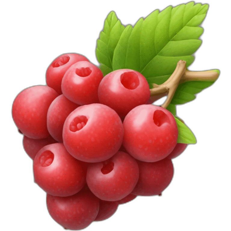 the berries are round and ripe with wings on the sides emoji