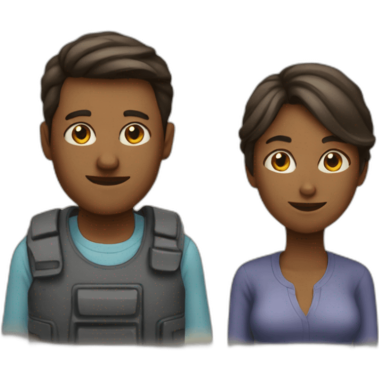 man and woman doing things emoji