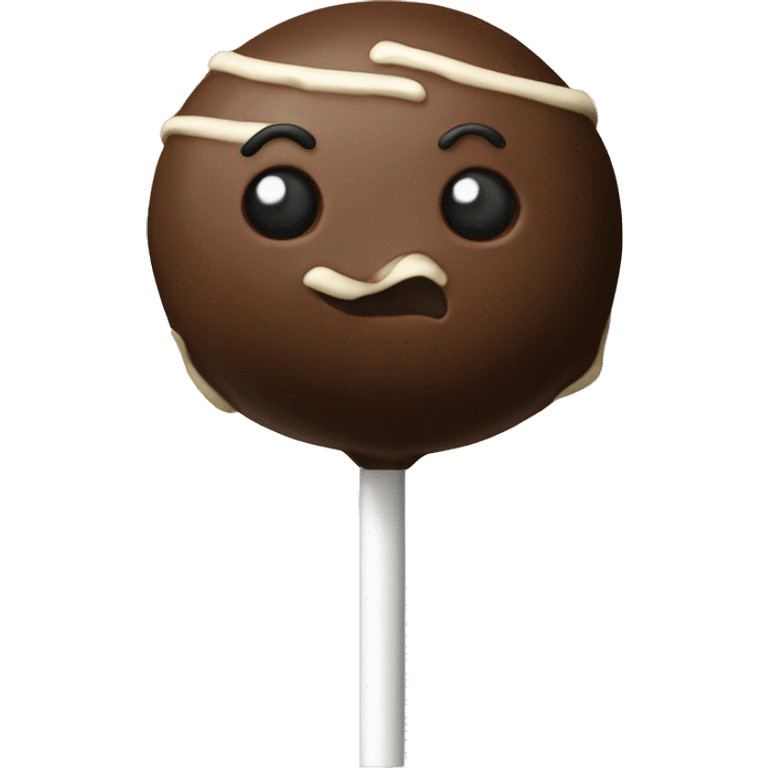 Realistic starbucks cake pops isolated. emoji