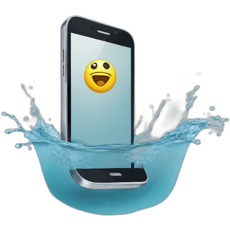 phone-that-has-been-submerged-in-water emoji