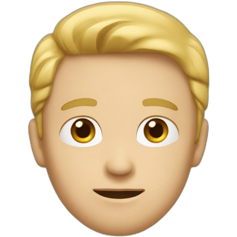 white male boring emoji