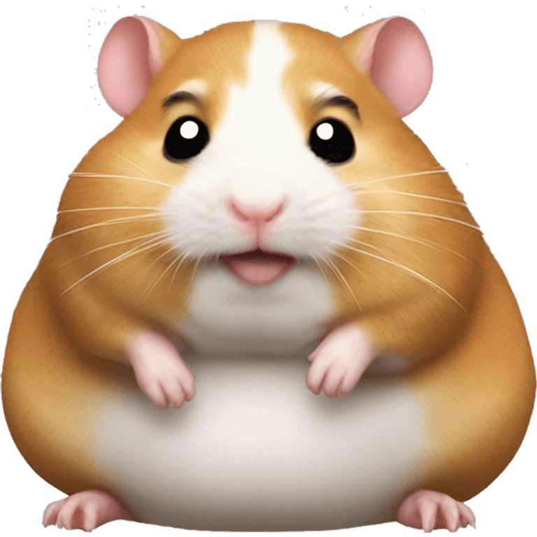 Fat fat fat spiderman hamster head emoji