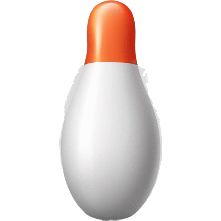 bowling pin with bowling ball next to it emoji