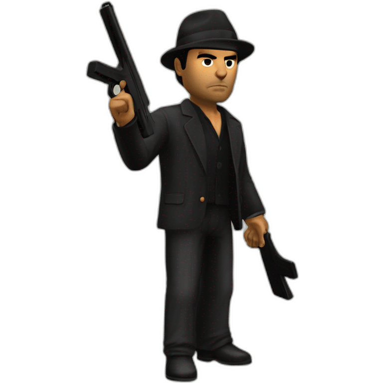 GTA III Italian Mafia man with shotgun emoji