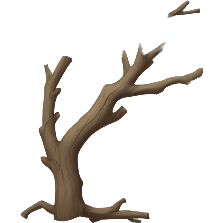 crooked branch without leaves emoji