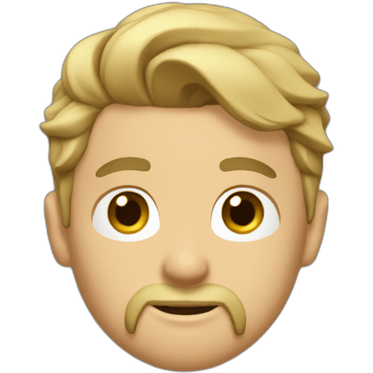 white man with man bun and beard with t shirt emoji