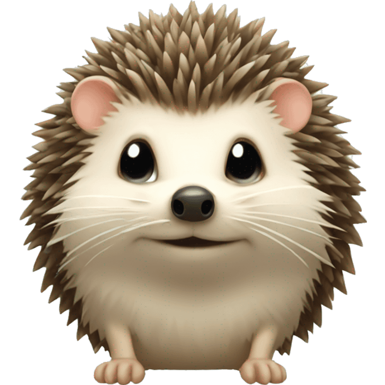 hedgehog with bow emoji