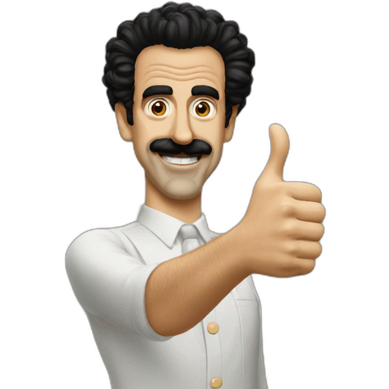 Borat double thumbs up emoji