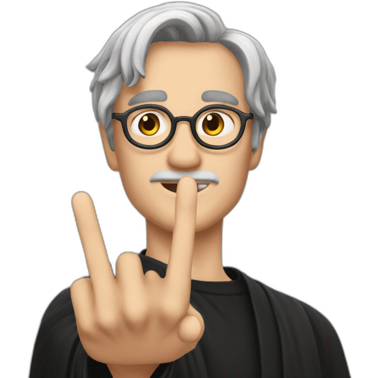 harry poter indicate by fingure emoji