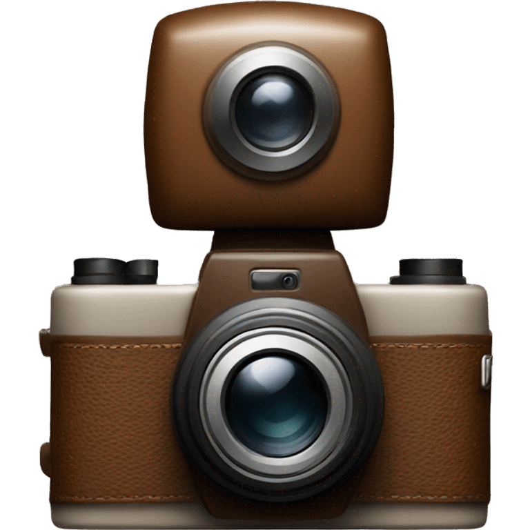 brown photography camera emoji