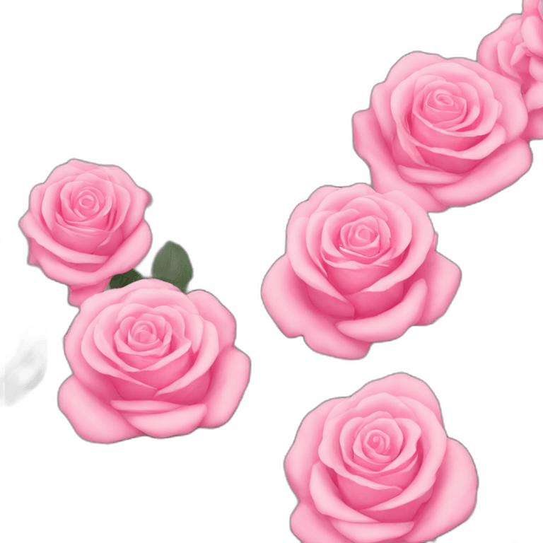 Pink roses emoji