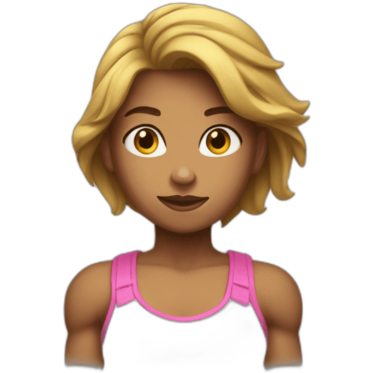 Fille muscu emoji