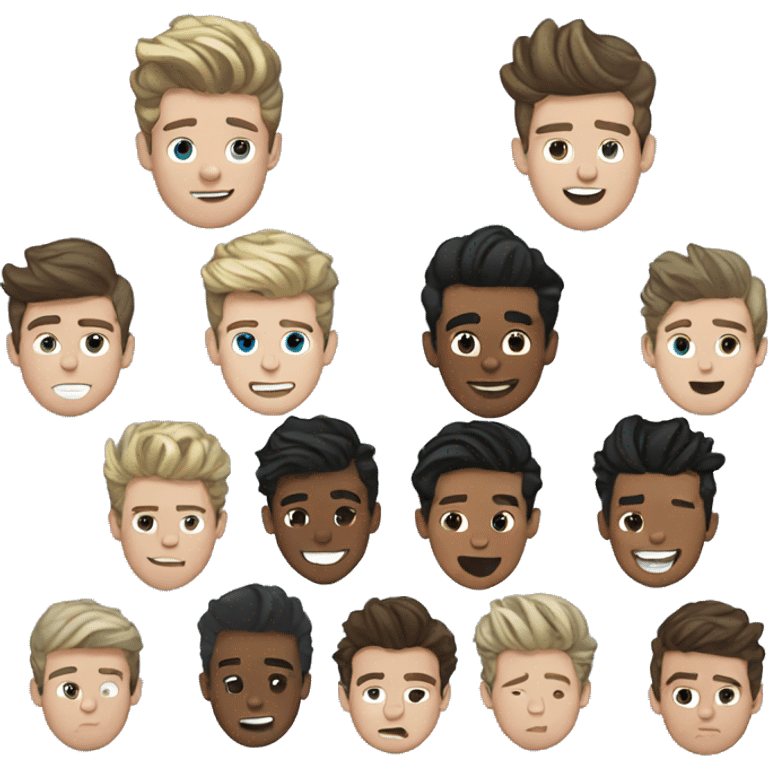 One direction boyband emoji