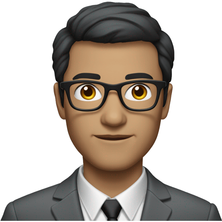 Lee Wetherington has Short black hair with gray on the sides, wearing black rectangular glasses and a grey suit with no tie emoji