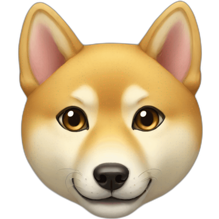 golden shibainu and black cat emoji