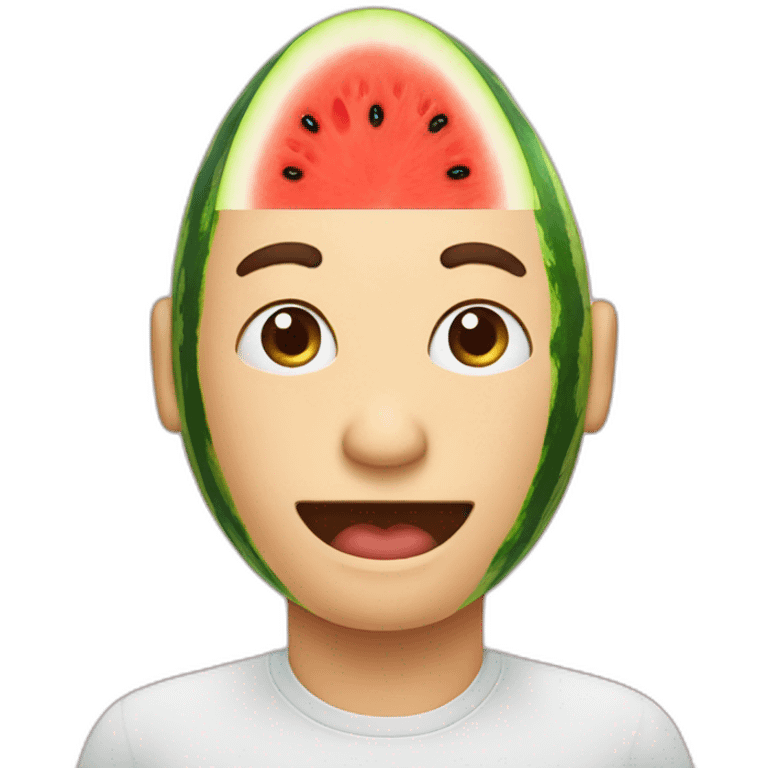 watermelon head emoji