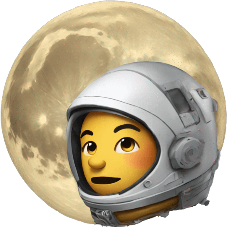 Bitcoin to the moon emoji