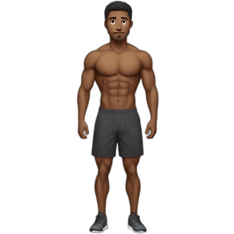 Fitness trainer male emoji