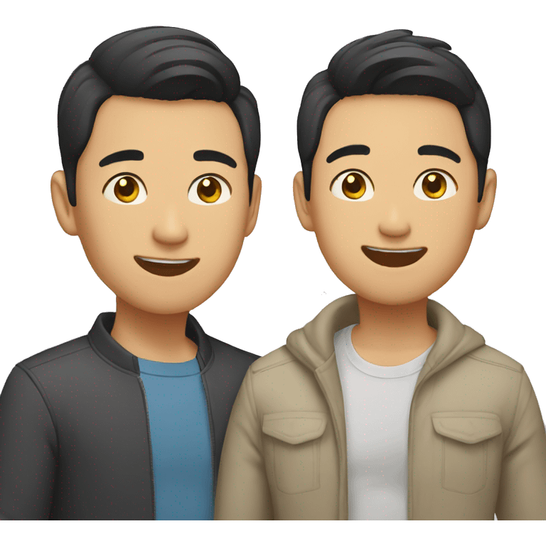 Asian gay couple emoji