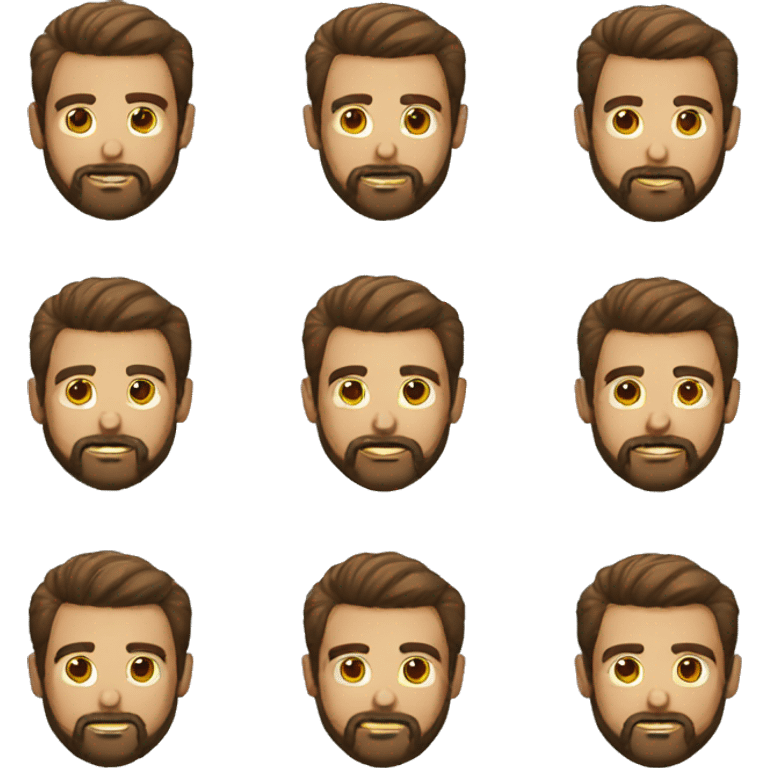 Men with beard emoji