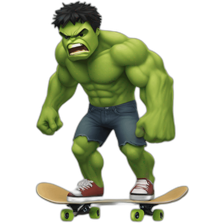 hulk in skate emoji