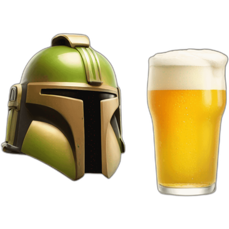 Mando drink beer emoji