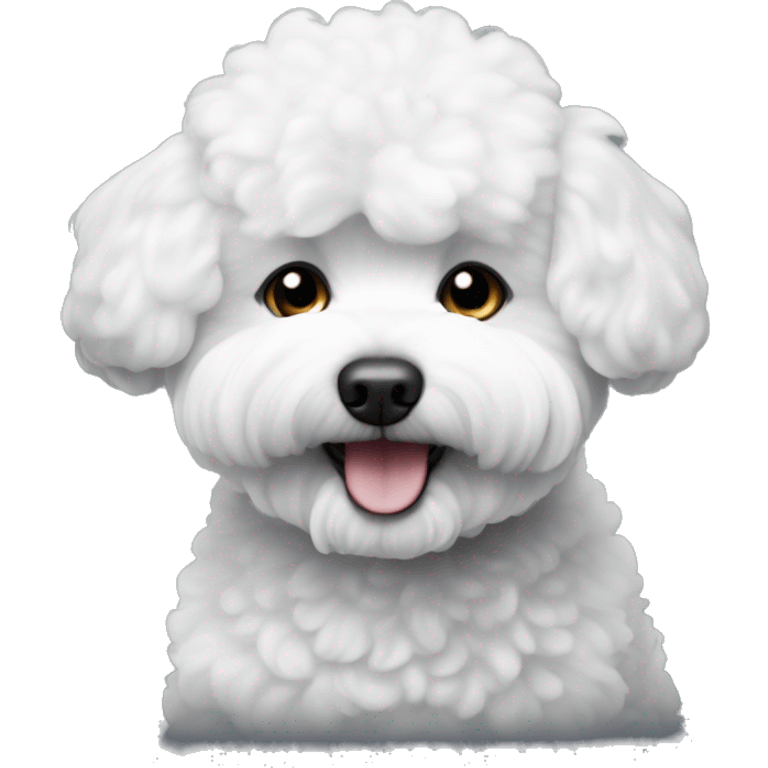 Bichon Frisé dark grey  emoji