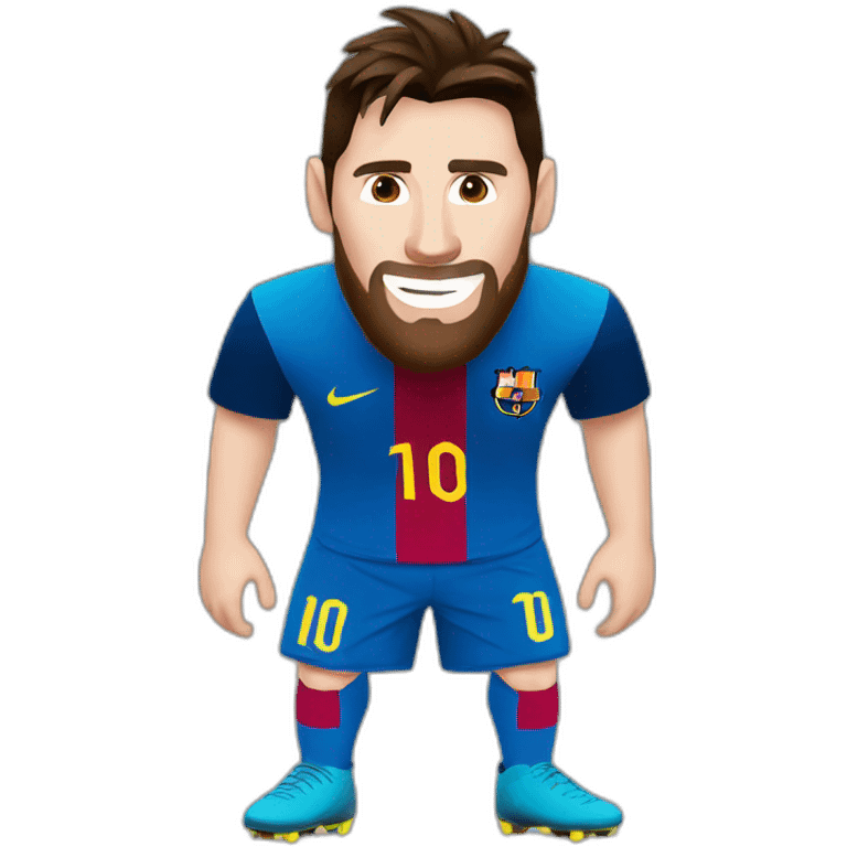 Messi con el mundial emoji