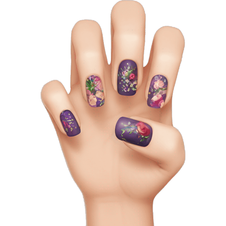 Nail designs emoji