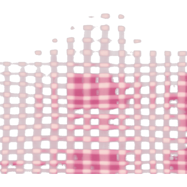 Pink and white plaid blanket emoji