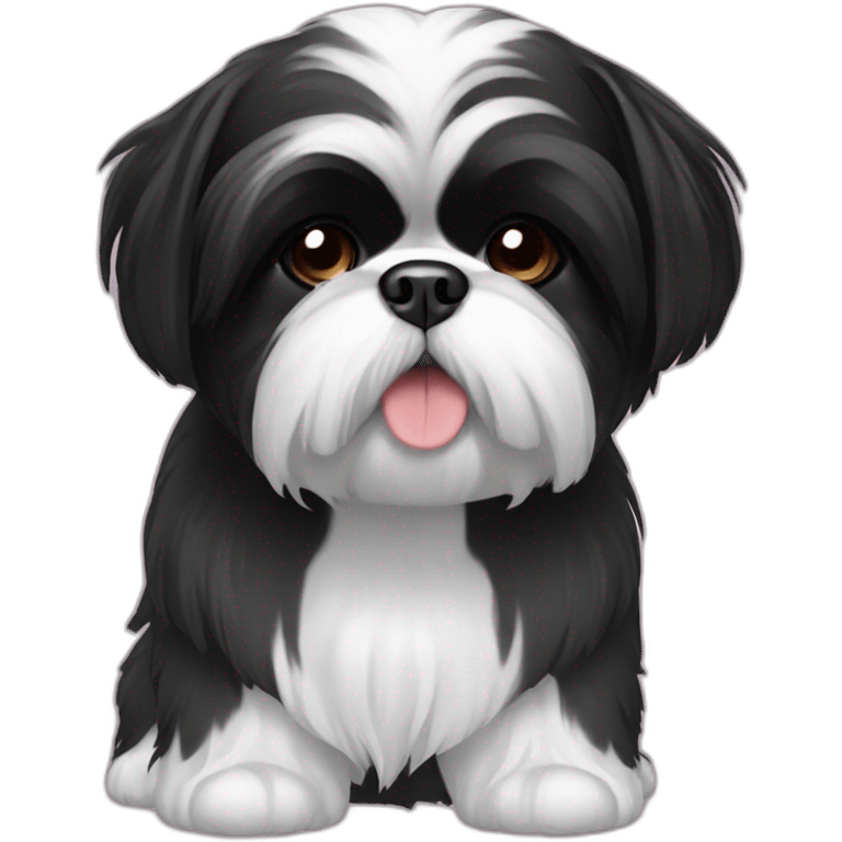 black shihtzu emoji