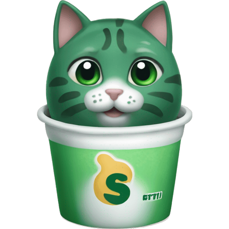 palmeiras FC cat bubble tea emoji