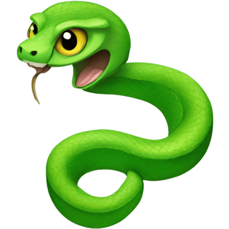 green snake emoji