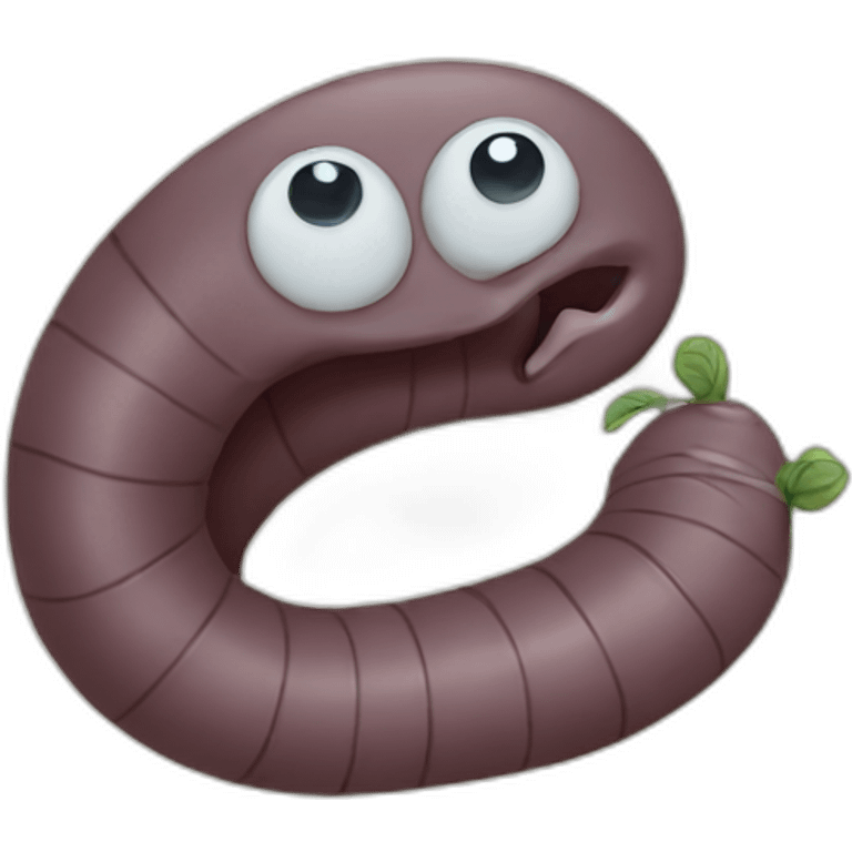 Earth worm emoji