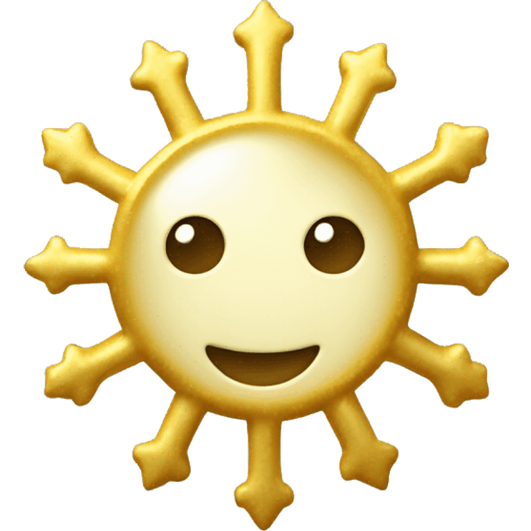 Goldene schneeflocke  emoji