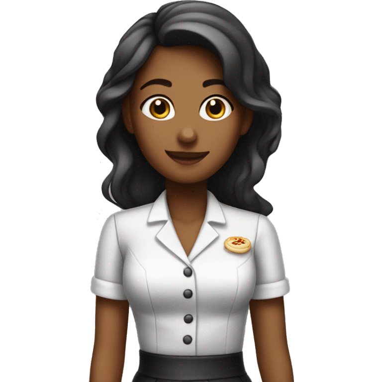 Girl being waitress  emoji