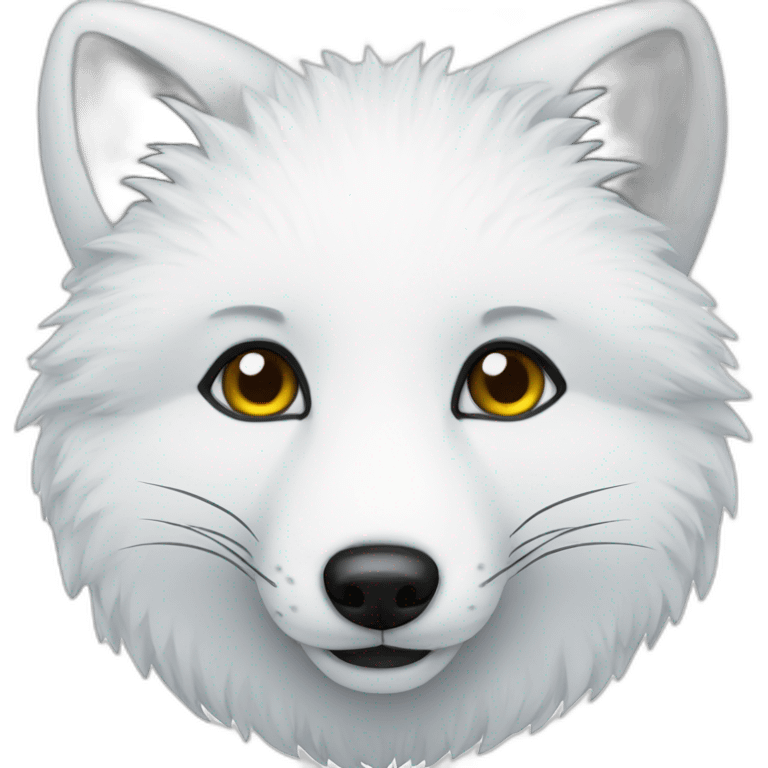 Arctic fox emoji