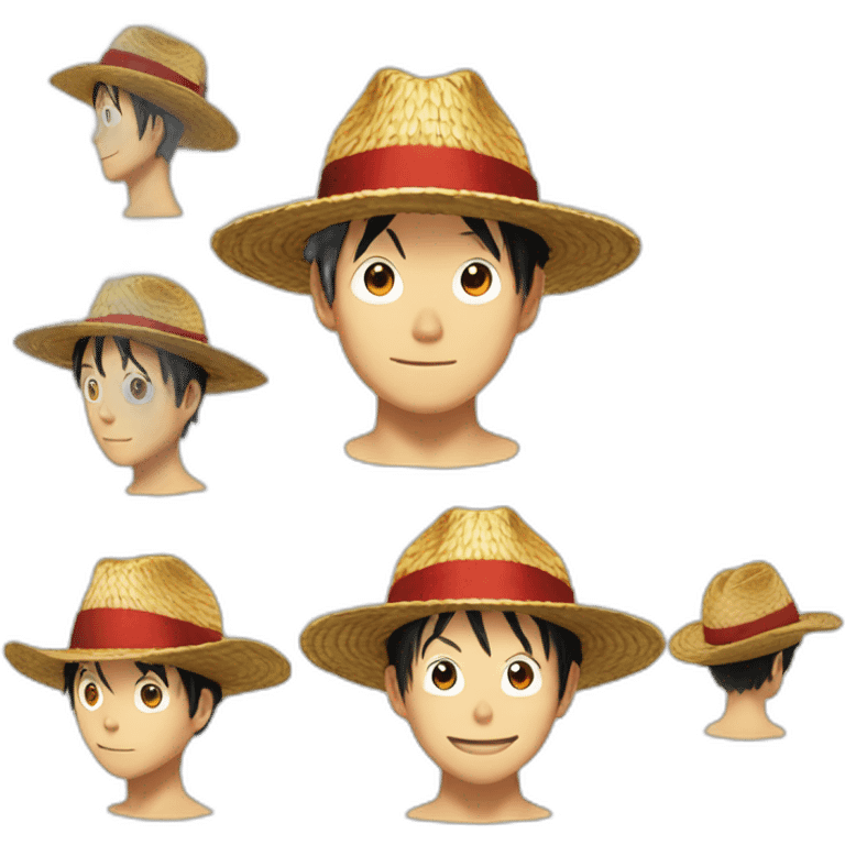 Chapeau de paille de luffy emoji