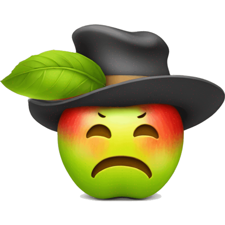 Apple With Hat emoji