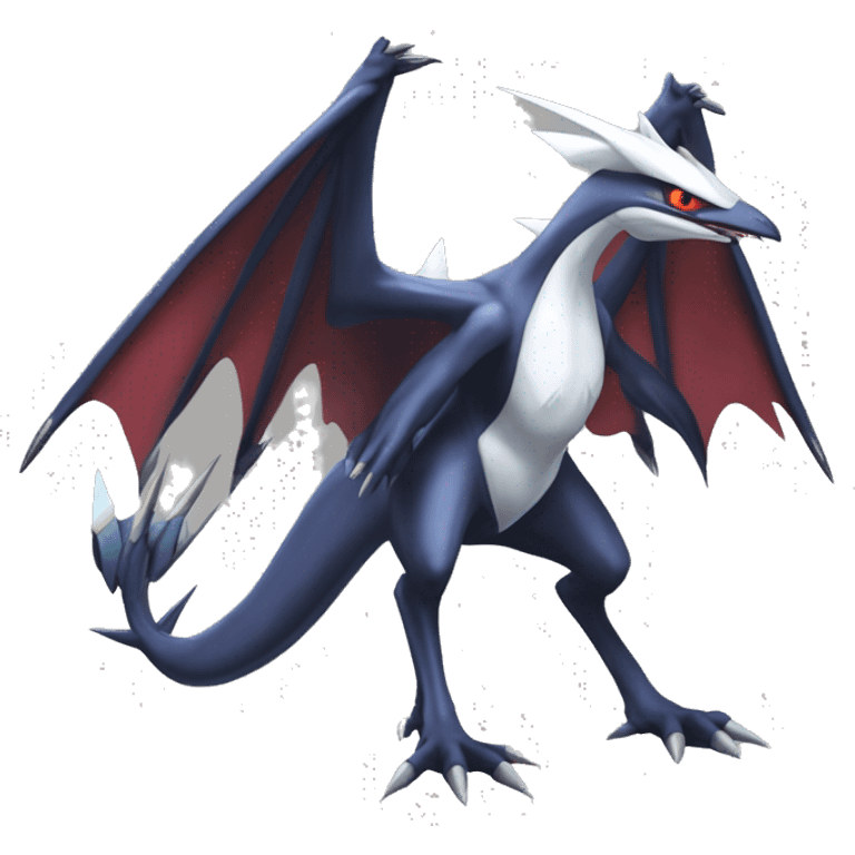 Edgy Cool Nargacuga-Noivern-Latias-Silvally-Garchomp-Pokémon Full Body emoji