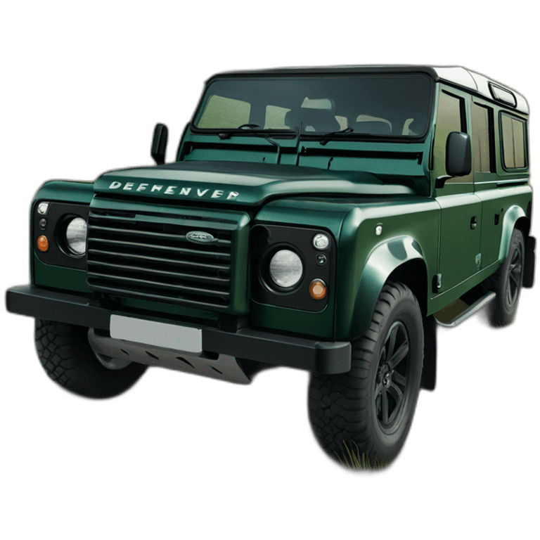 dark-green-land-rover-defender-110 emoji