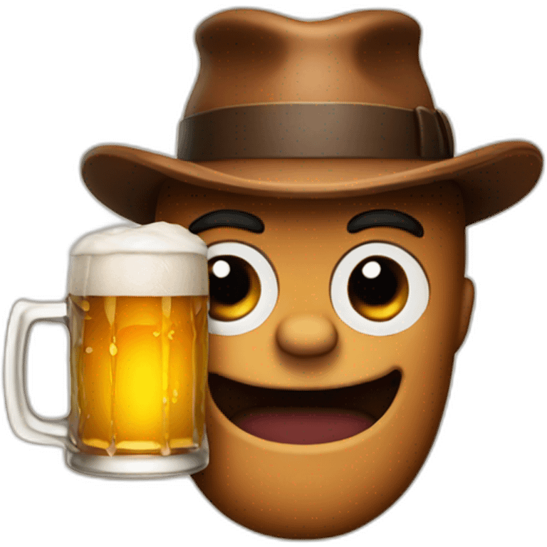 freddy with a beer emoji