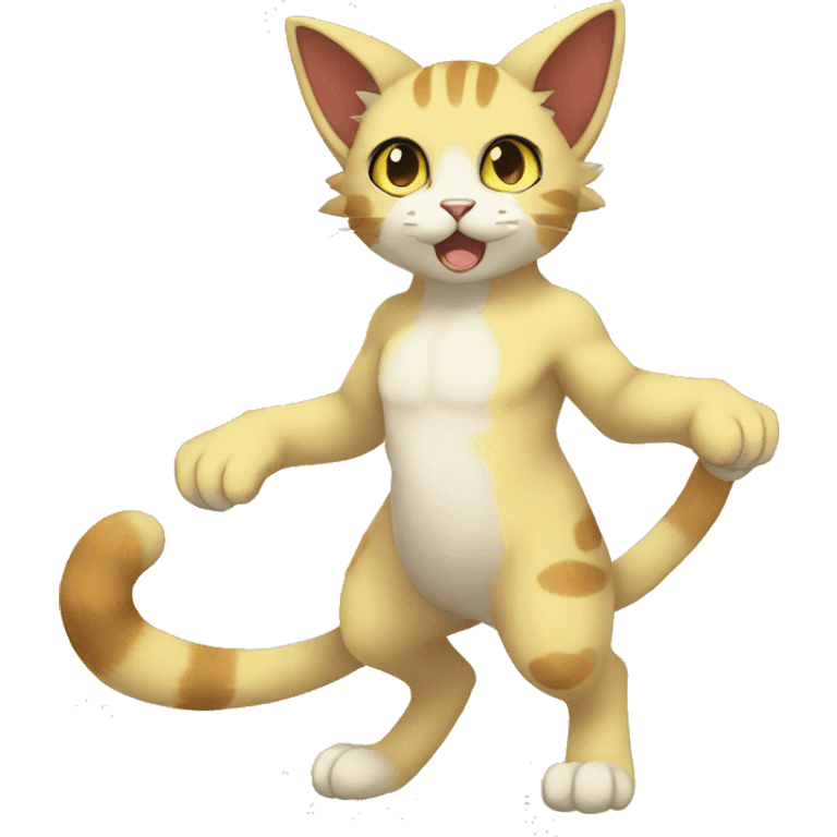 Anthro Anime Cat Fakemon Full Body emoji