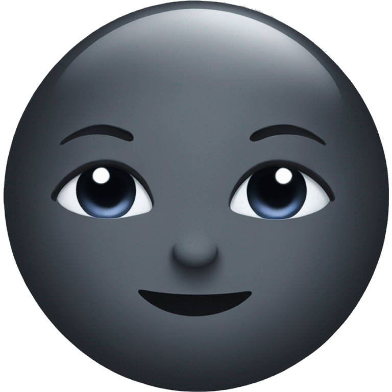 Black moon in love emoji