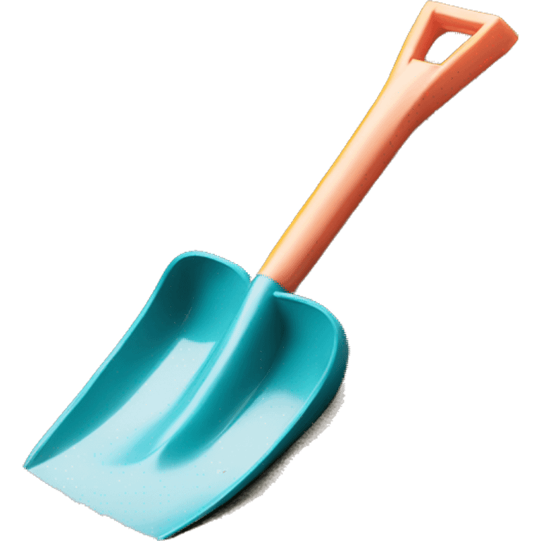 Small Plastic Kids shovel in Sand  emoji